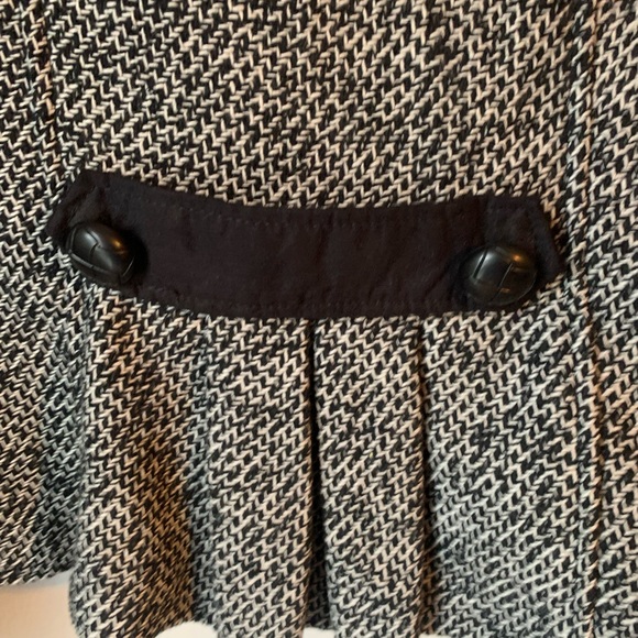 Ci Sono tweed cropped wool Black, white, gray button jacket heavy blazer. Large - Picture 5 of 9